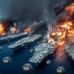 JEBAKAN RANJAU LAUT IRAN HANCURKAN KAPAL PERANG AMERIKA!? Ratusan Angkatan Laut Amerika Tewas?