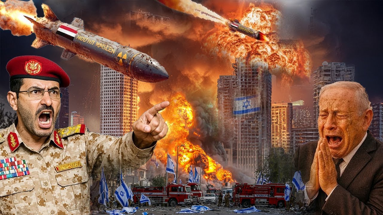 LAGI DAN LAGI H0UTI BUAT TEL AVIV MEMBARA! Senjata Mematikan Serang Penuh Wilayah Israel